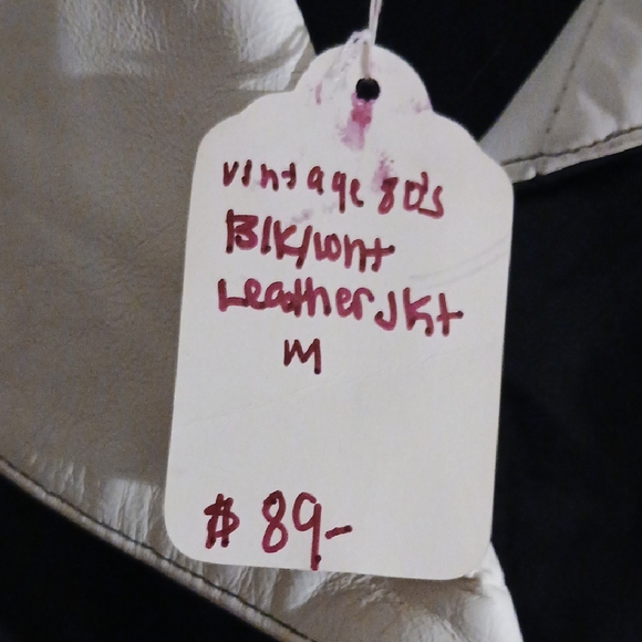 Phenix Black and White Leather Jacket - Picture 3 of 4